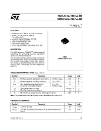 Datasheet SMBJ100A-TR manufacturer STMicroelectronics